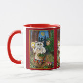 Kat-heks, uil, sprookjesnatuur mok (Links)