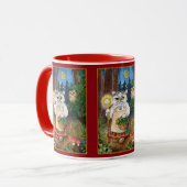 Kat-heks, uil, sprookjesnatuur mok (Voorkant links)