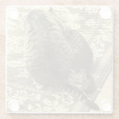 Kat helpt kitten coaster glazen onderzetter (Achterkant)