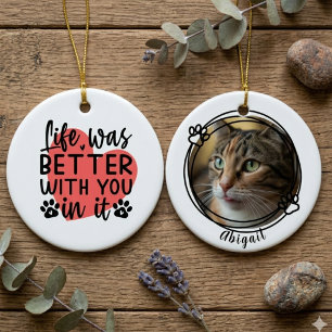 Kat Herdenking – S sentimentele Huisdier Verlies H Keramisch Ornament