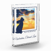 Kat Herdenkings Acryl Foto Blok  (Links)