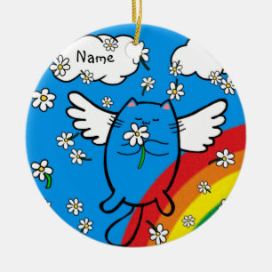 Kat-herdenkingspersoonlijk ornament - gepersonalis