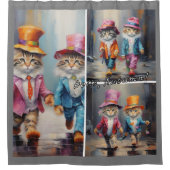 Kat - Herfst Douchegordijn (Voorkant)