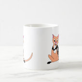 Kat Het afspelen van de Clarinet Koffiemok (Center)