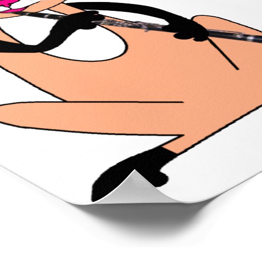 Kat Het afspelen van de Clarinet Poster (Hoek)