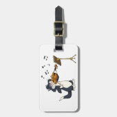 Kat het geweld afspelen bagagelabel (Voorkant verticaal)