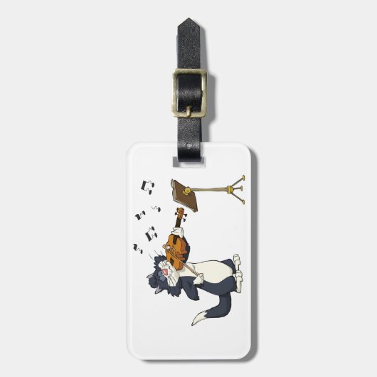 Kat het geweld afspelen bagagelabel (Voorkant verticaal)