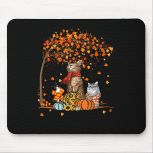 Kat Het is Herfst Y'all Pumpkins Autumn Halloween  Muismat
