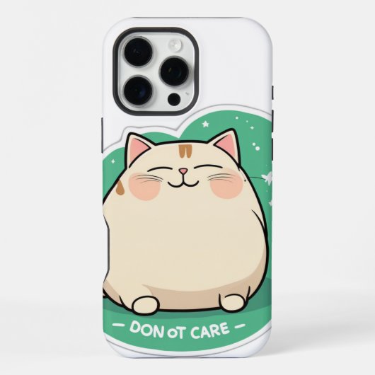 Kat, het maakt me niet uit iPhone hoesje (Achterkant)
