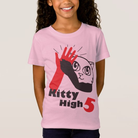 Kat High Vijf T-shirt (Voorkant)