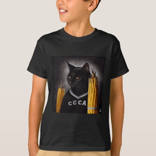 Kat Hockey Corn op de krab T-shirt (Voorkant)