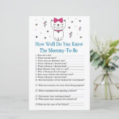 Kat Hoe goed ken je baby shower spel (Staand voorkant)