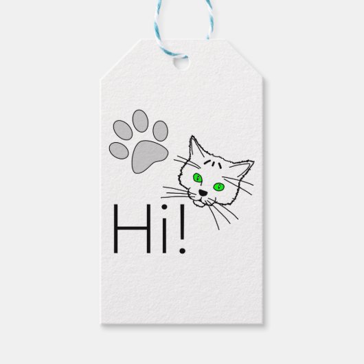 Kat - Hoi! Cadeaulabel (Voorkant)