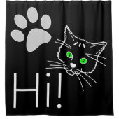 Kat - Hoi! Douchegordijn (Voorkant)