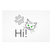 Kat - Hoi! Foto Afdruk (Voorkant)