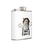 Kat Holding Free Huggen Sign Heupfles (Rechts)