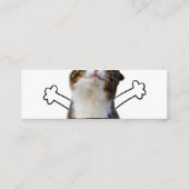 Kat Holding Free Huggen Sign Mini Visitekaartje (Achterkant)