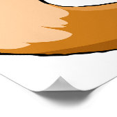 Kat Holding Vis Poster (Hoek)