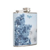 Kat Holiday White Kerstmis Heupfles (Rechts)