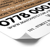 Kat & Hond, Dierenarts, Veterinaire Dienst Adverte Poster (Hoek)