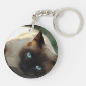 Kat, hond, foto op persoonlijke titel Sleutelhange Sleutelhanger (Achterkant)