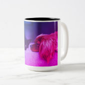 Kat & Hond Gezellige Momenten Tweekleurige Koffiemok (Voorkant rechts)