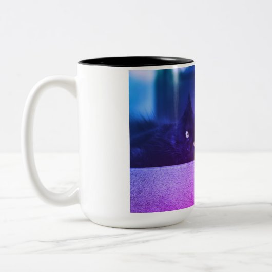 Kat & Hond Gezellige Momenten Tweekleurige Koffiemok (Links)