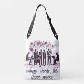 Kat, hond, Jazz Crossbody Tas (Achterkant)