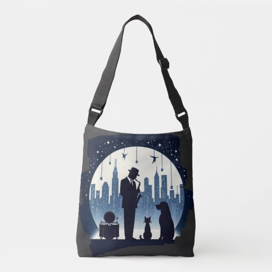 Kat, hond, Jazz Crossbody Tas (Voorkant)