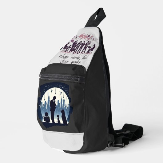 Kat, hond, Jazz Sling Bag (Rechterhoek)
