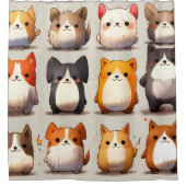 Kat & Hond Like Critters - Leuk Dierenplezier Douchegordijn (Voorkant)