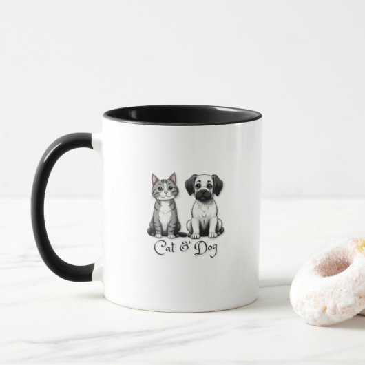 Kat & Hond Mok cup (Met donut)