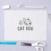 Kat Hond – Mooie Minimalistische Ontwerp van Kat e Tissuepapier (Craft)