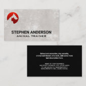 Kat Hond Rood Logo | Dierenservices Visitekaartje (Voorkant / Achterkant)