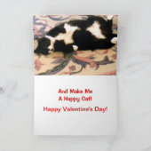 Kat & Hond Valentijn Feestdagen Kaart (Binnen)