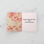 Kat Hond Valentijn Hart Roze Rode Vriend Dier Kaart (Binnen)