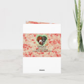 Kat Hond Valentijnsdag Hart Roze Rood Vriend Dier Kaart (Achterkant)