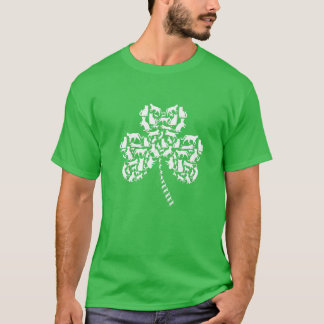Kat Hondenliefhebber St Patrick's Day Puppy Costum T-shirt