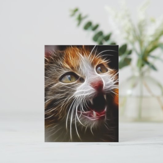 Kat Hongarije Briefkaart (Staand voorkant)