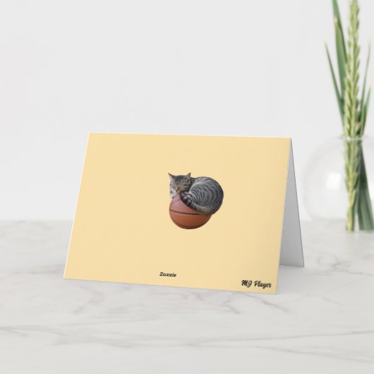 Kat honkbal kaart (Achterkant)