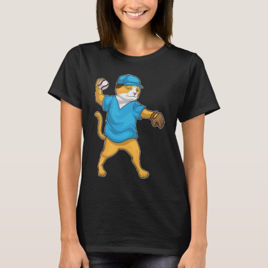Kat Honkbal T-shirt (Voorkant)