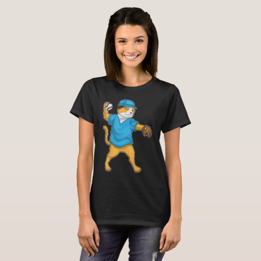 Kat Honkbal T-shirt (Voorkant volledig)