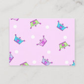 Kat hoofd Birthday-uitnodiging Informatiekaartje (Achterkant)