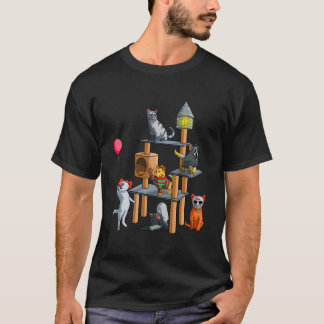 Kat Horror Films Halloween Voor Kat Kitty T-shirt