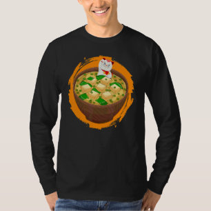 Kat houdt van deze Miso Soep Japanse Voedsel Miso T-shirt