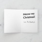 Kat houdt van kerst Kaart (Binnen)