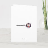 Kat houdt van Kerstmis met ondeugende kattenkunst Feestdagen Kaart (Achterkant)