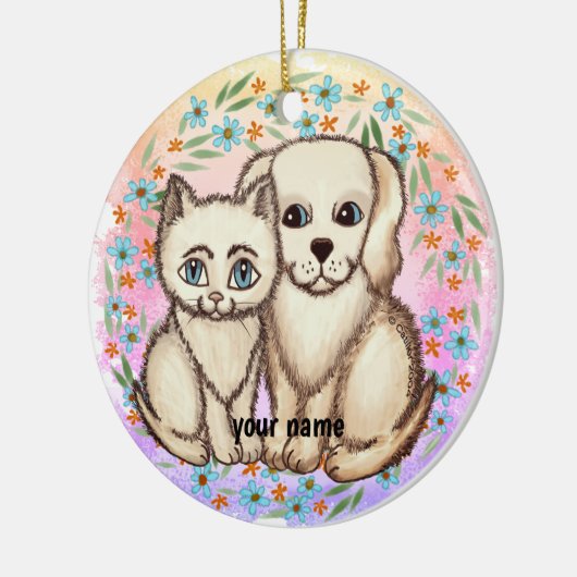 Kat houdt van ornament (Links)