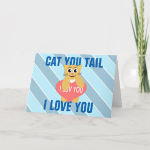 Kat houdt van Valentijnsdag Feestdagen Kaart