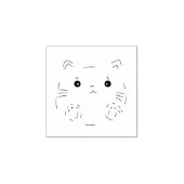 kat-hout rubberstempel (Afrduk)